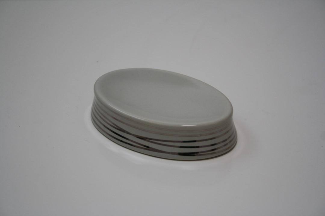 Portasapone diva grigio/argento