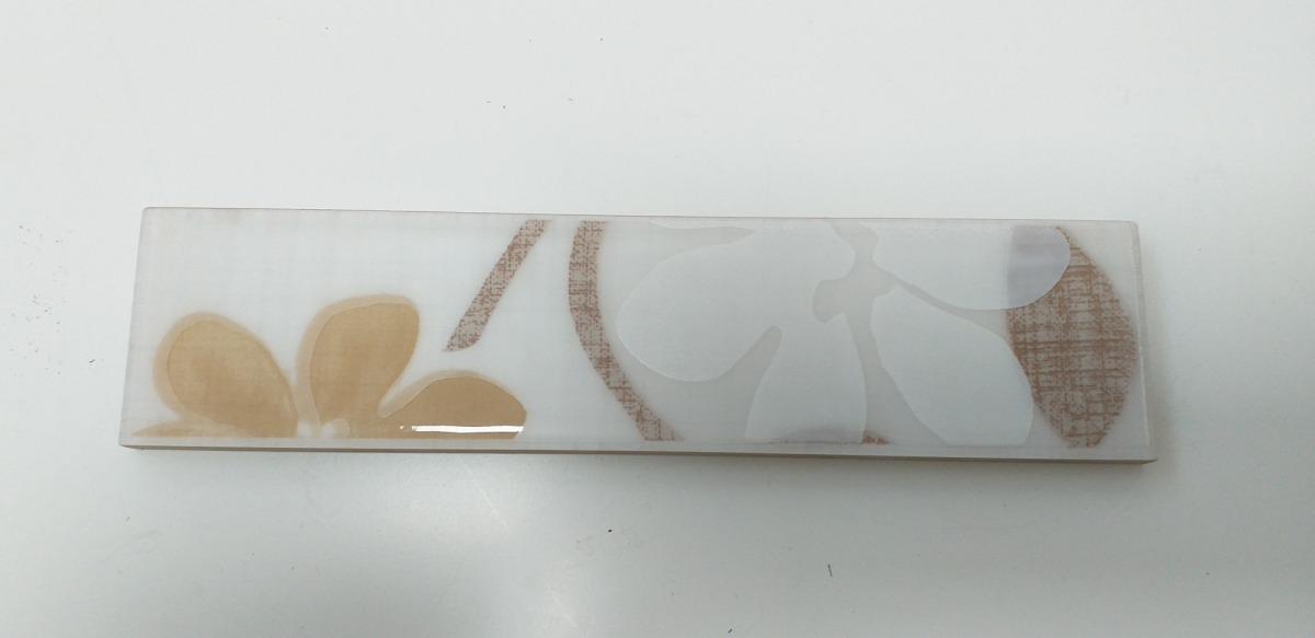 Listello fiore lino giallo cm 5x20