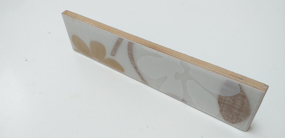 Listello fiore lino giallo cm 5x20