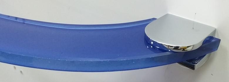 Portasalviette diva cromo/blu cm 40