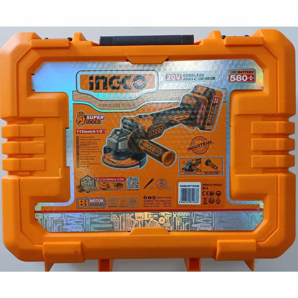 Flex angolare con 2 batterie 4.0 ah