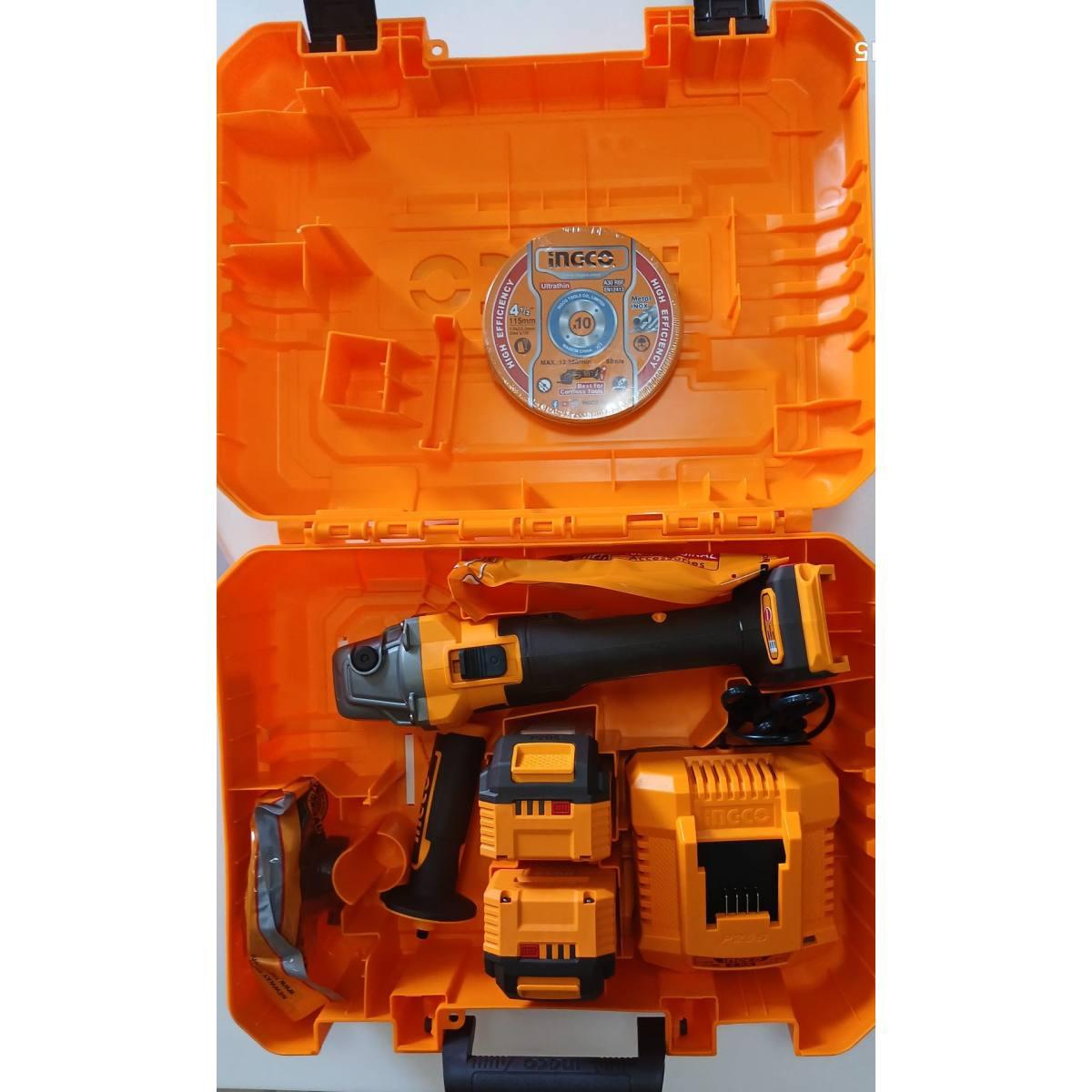 Flex angolare con 2 batterie 4.0 ah