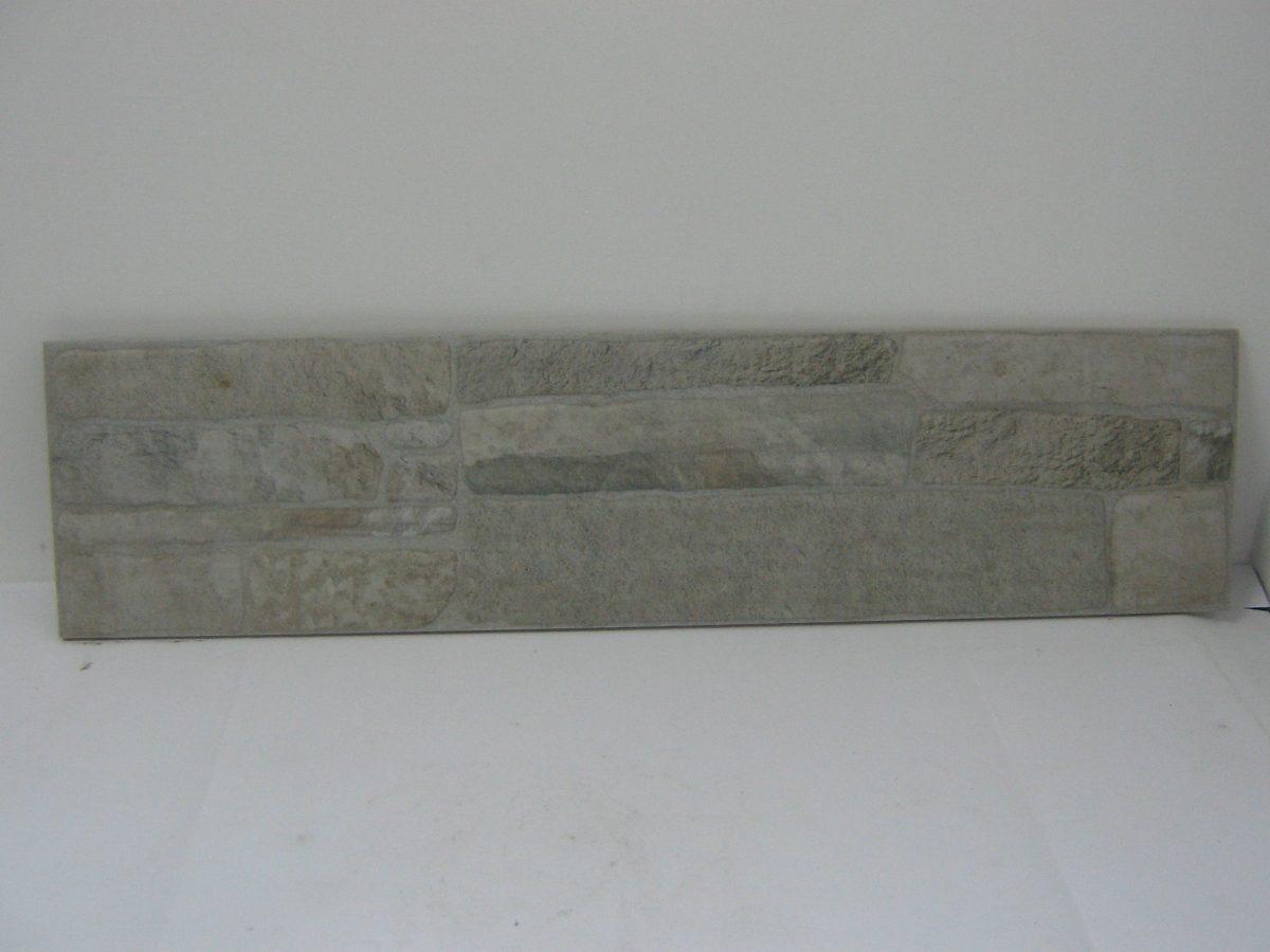 Rivestimento bric grigio cm 15x60