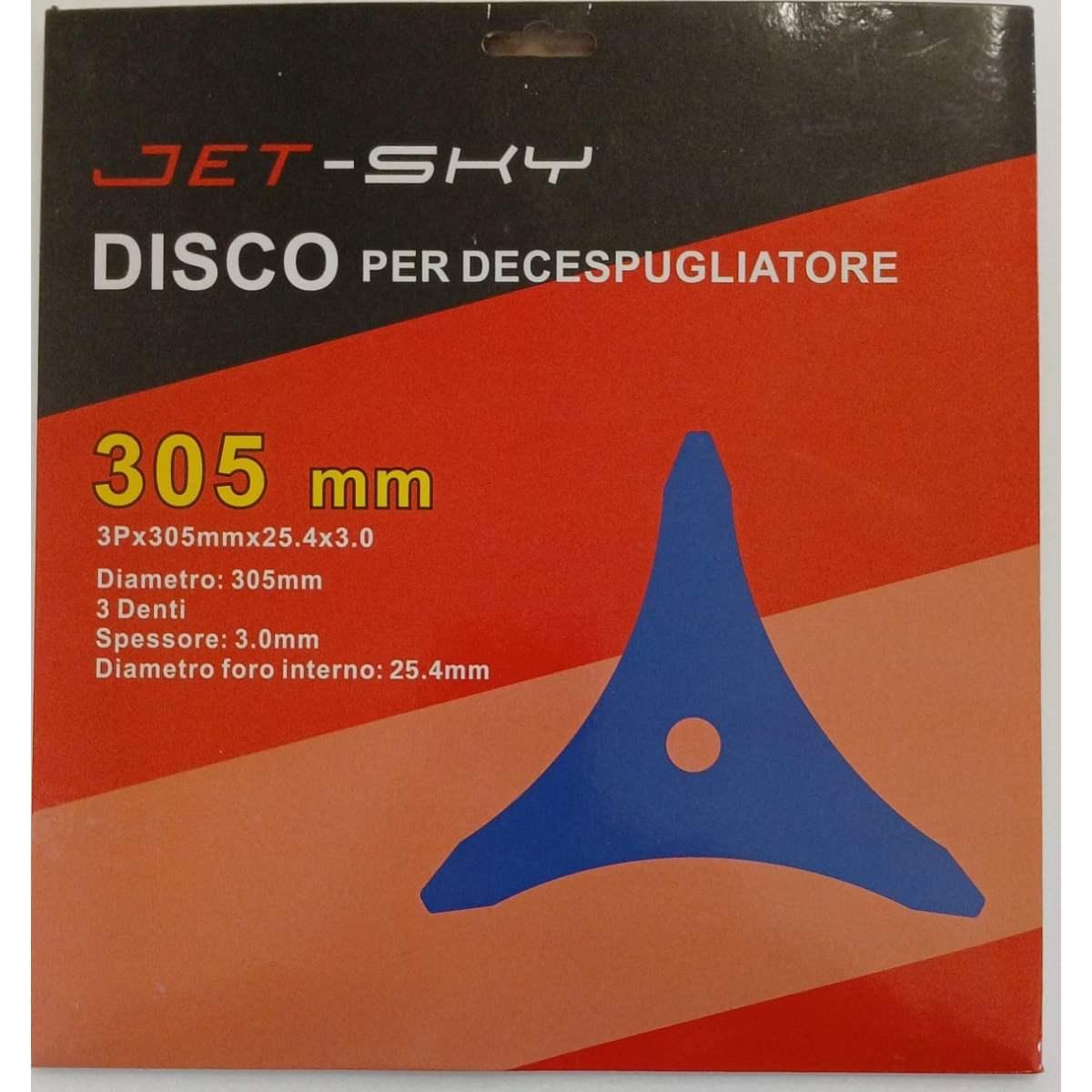 Disco p/decespugliatore 3 denti 305x25,4x3,0 tricut
