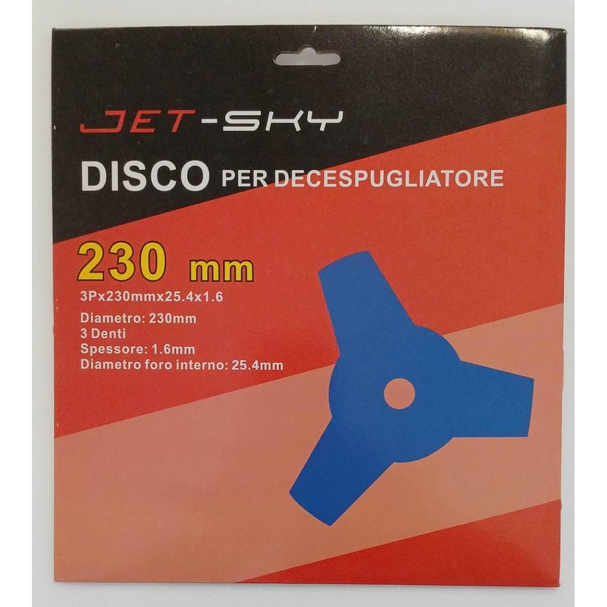 Disco p/decespugliatore 3 denti 230x25,4x1,6