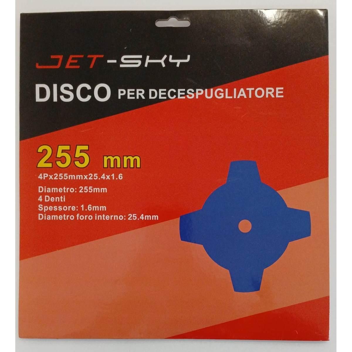 Disco p/decespugliatore 4 denti 255x25,4x1,6