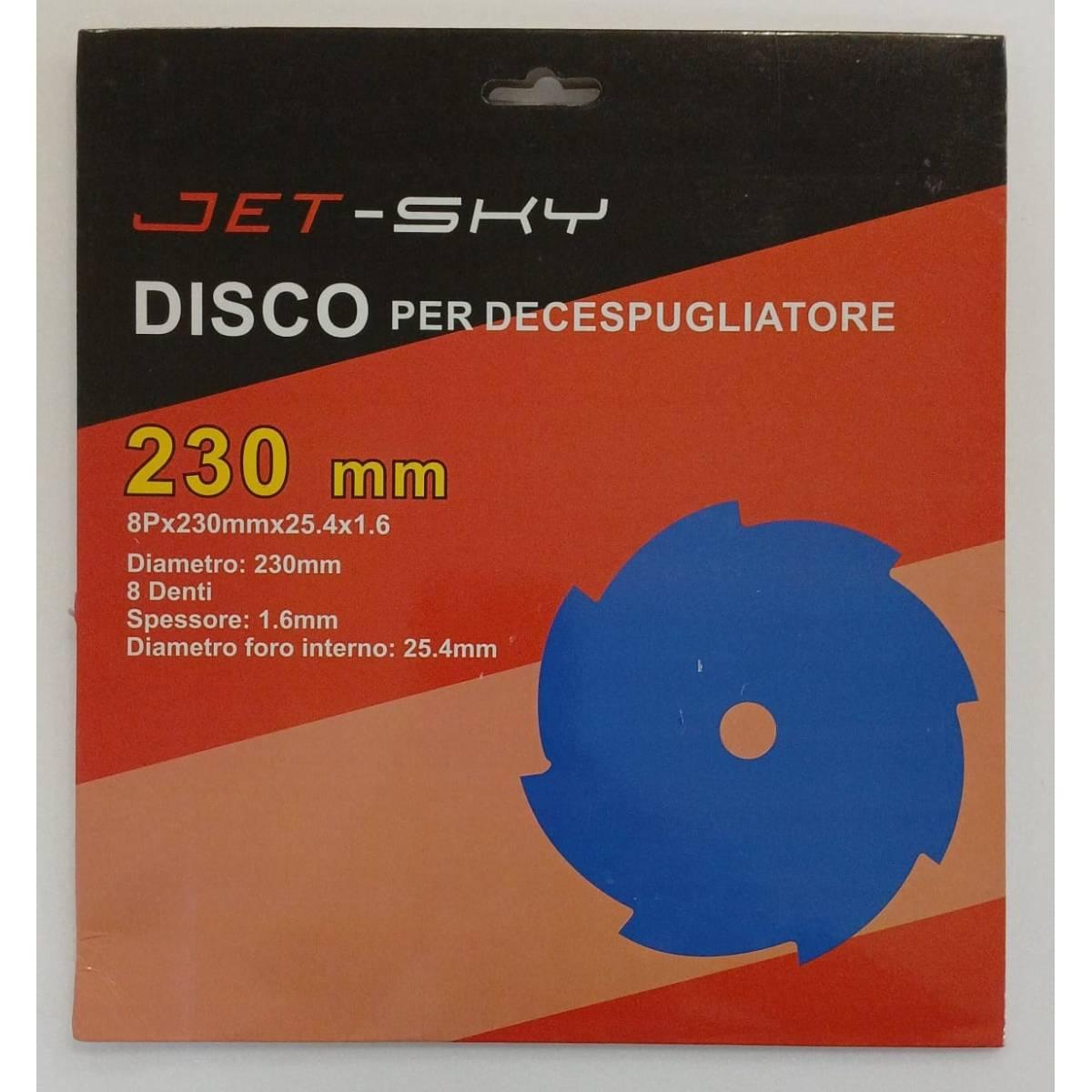 Disco p/decespugliatore 8 denti 230x25,4x1,6