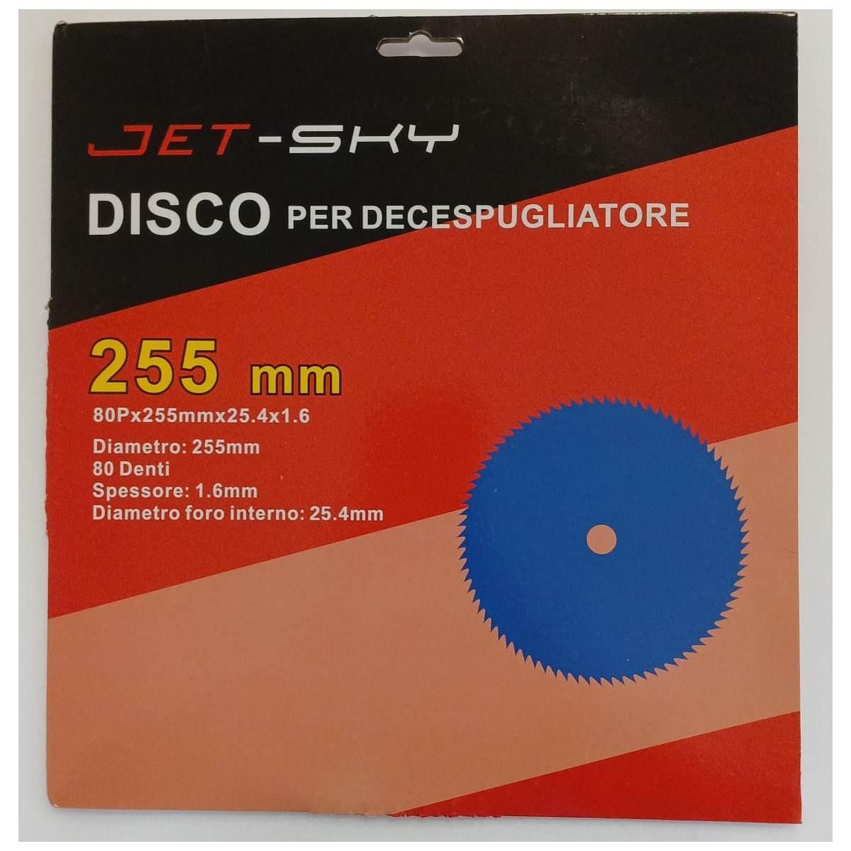 Disco p/decespugliatore 80 denti 255x25,4x1,6