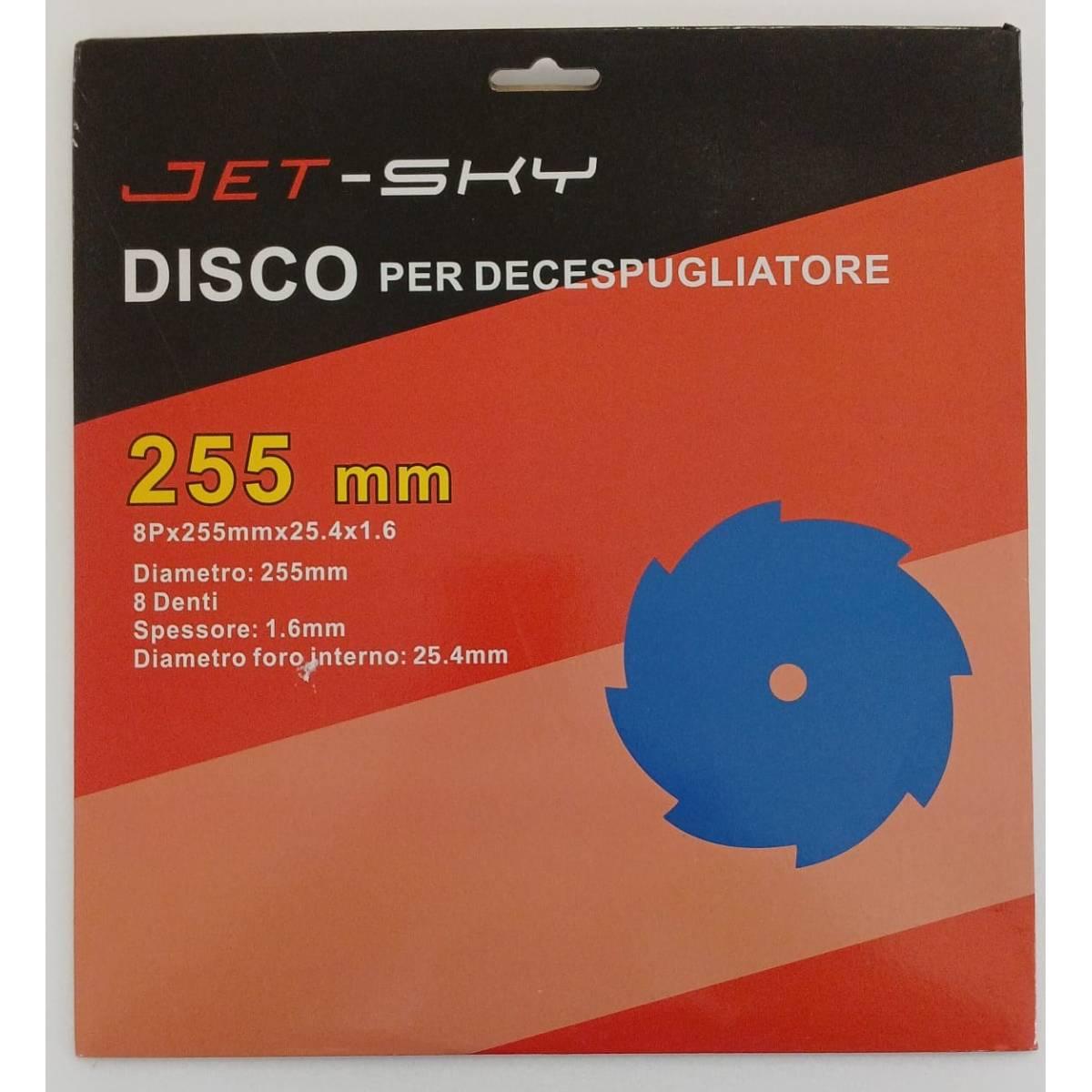 Disco p/decespugliatore 8 denti 255x25,4x1,6