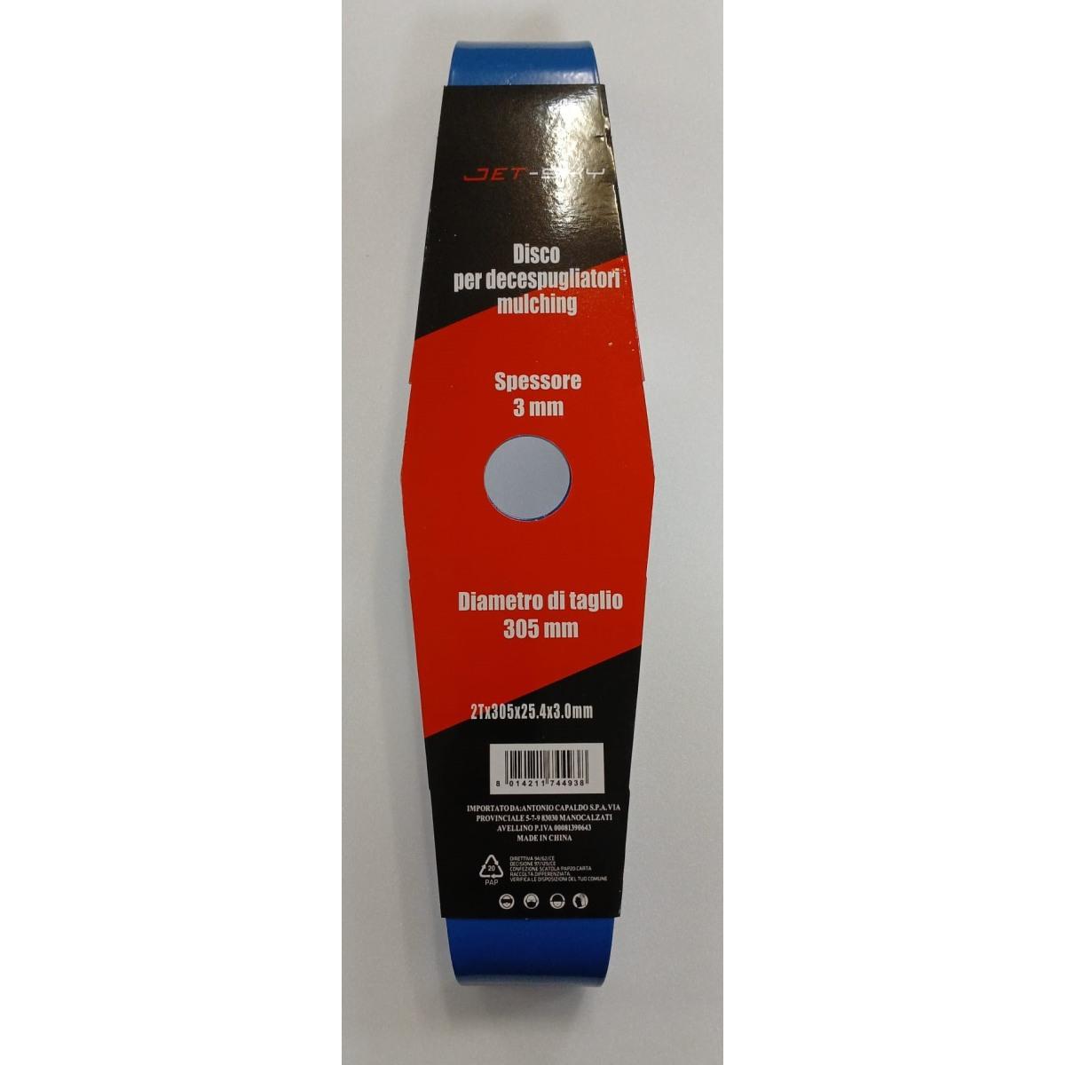 Disco p/decespugliatore 2 denti c/alette 305x3,0 mm