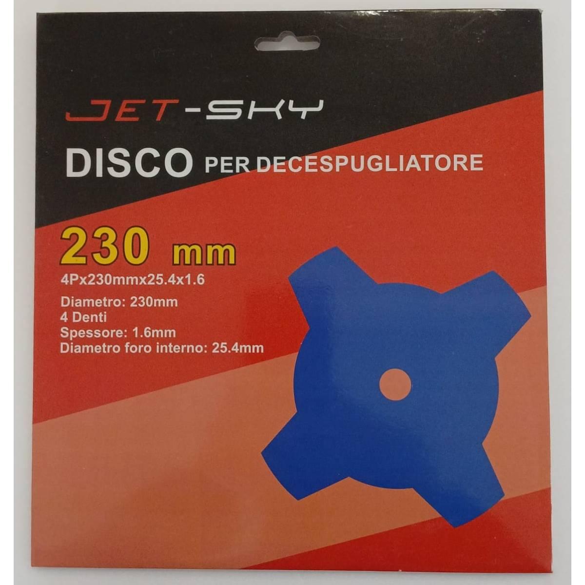 Disco p/decespugliatore 4 denti 230x25,4x1,6