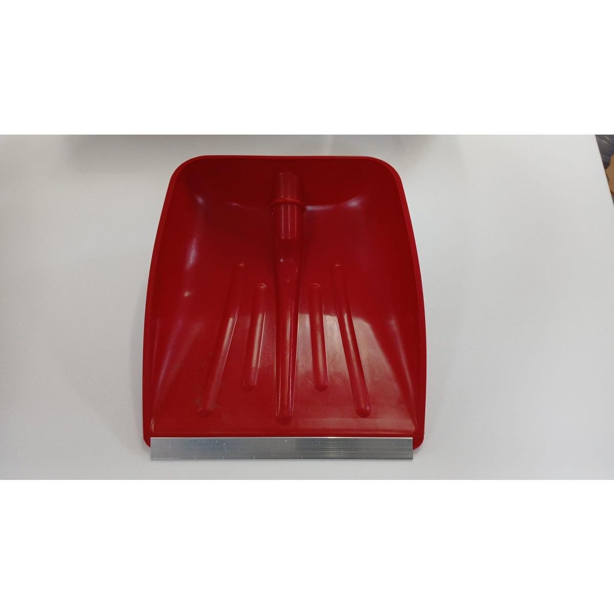 Badile neve abs rosso c/profilo alluminio