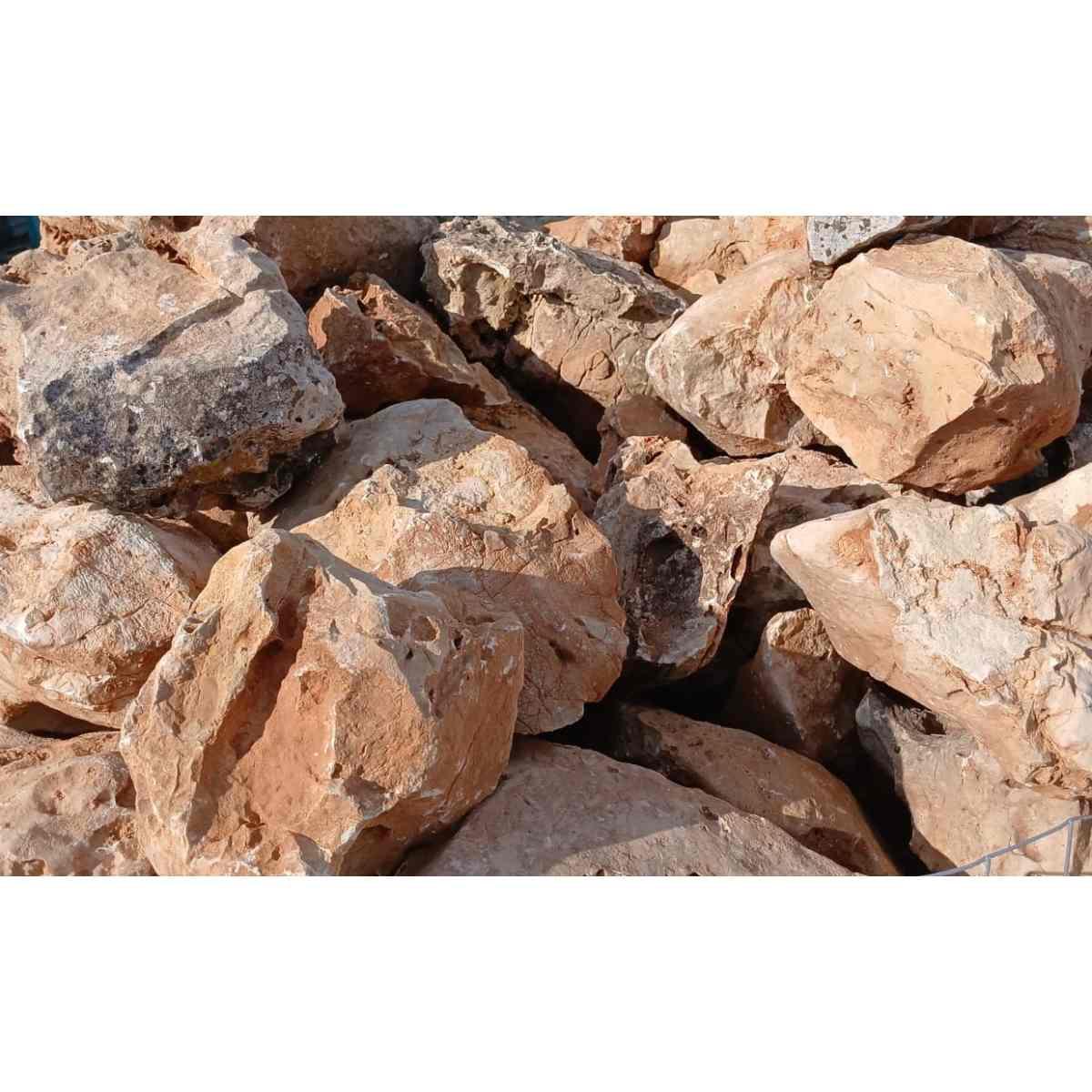 Roccia bucata ornamentale gialla 40/80