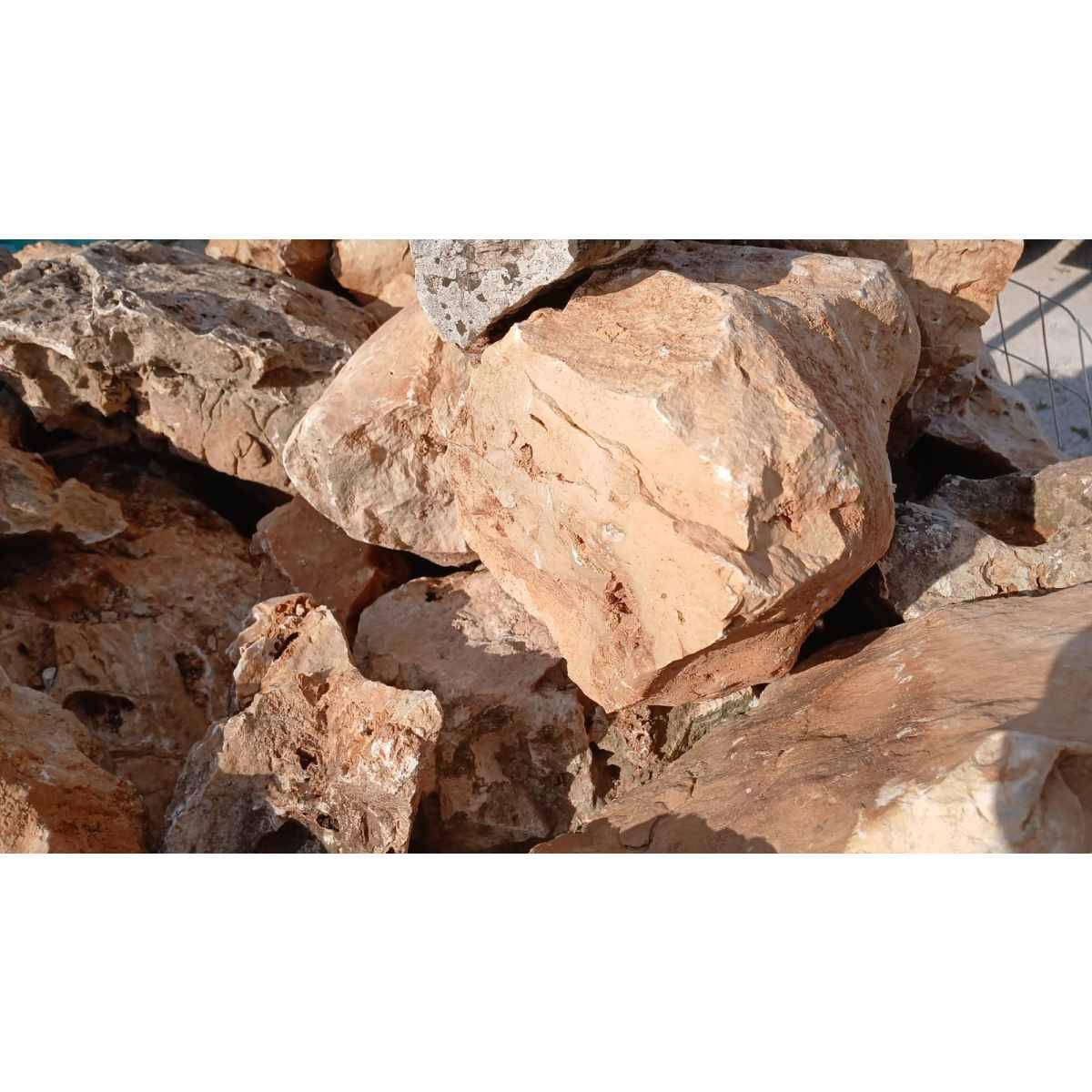 Roccia bucata ornamentale gialla 40/80