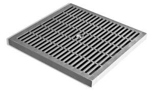 Caditoia in plastica grigia cm 55x55