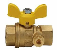 Valvola sfera gas farfalla 1'' ff c/ispezione