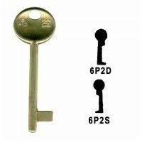 Chiave ottone 6p2d-20p