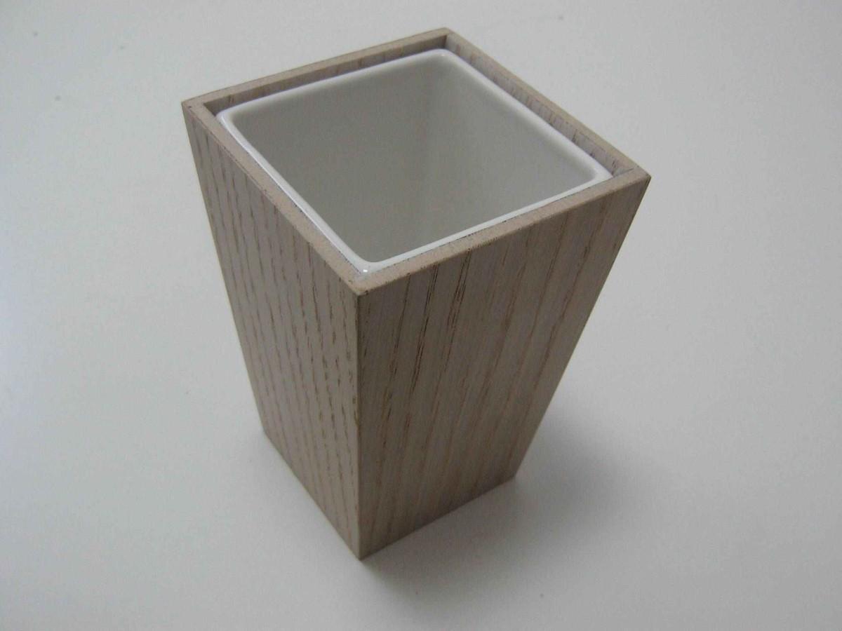 Portaspazzolini kyoto rovere sbiancato