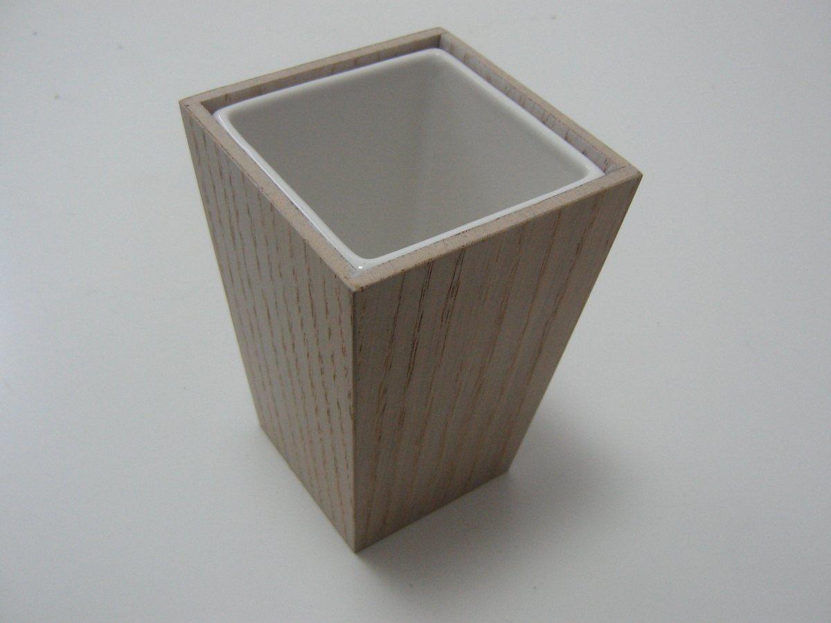 Portaspazzolini kyoto rovere sbiancato
