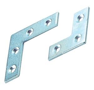 Piastrina laterale 4 fori cm 6x6