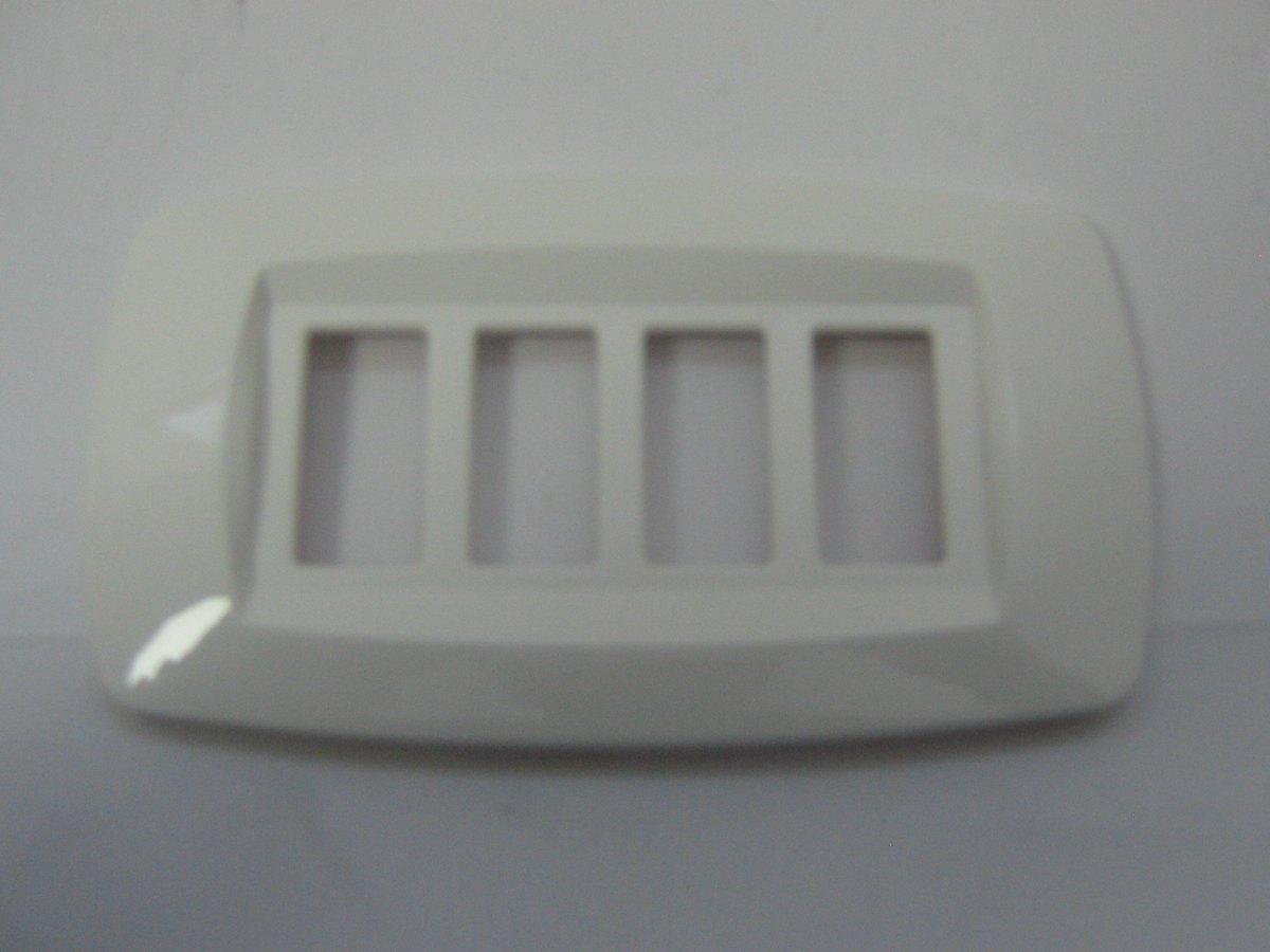Placca 4p bianca master