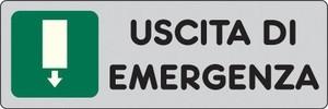 Etichetta uscita di emergenza mm 150x50