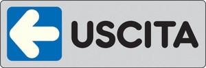 Etichetta uscita sx mm 150x50
