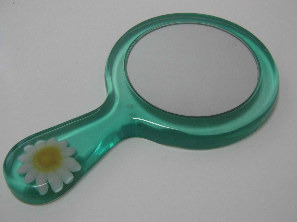 Specchio appoggio margherita verde