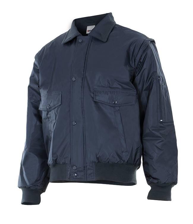 Giubbino impermeabile removibile azul navy (l)