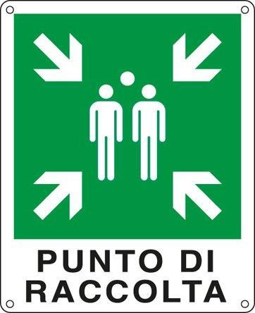 Cartello punto di ritrovo cm 20x30