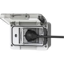 Idrobox ip 55 wide schuko bivalente