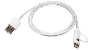 Cavo micro usb 1,8 mt bianco