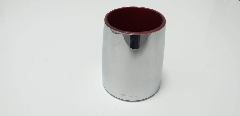 Bicchiere skatto cromo/rosso