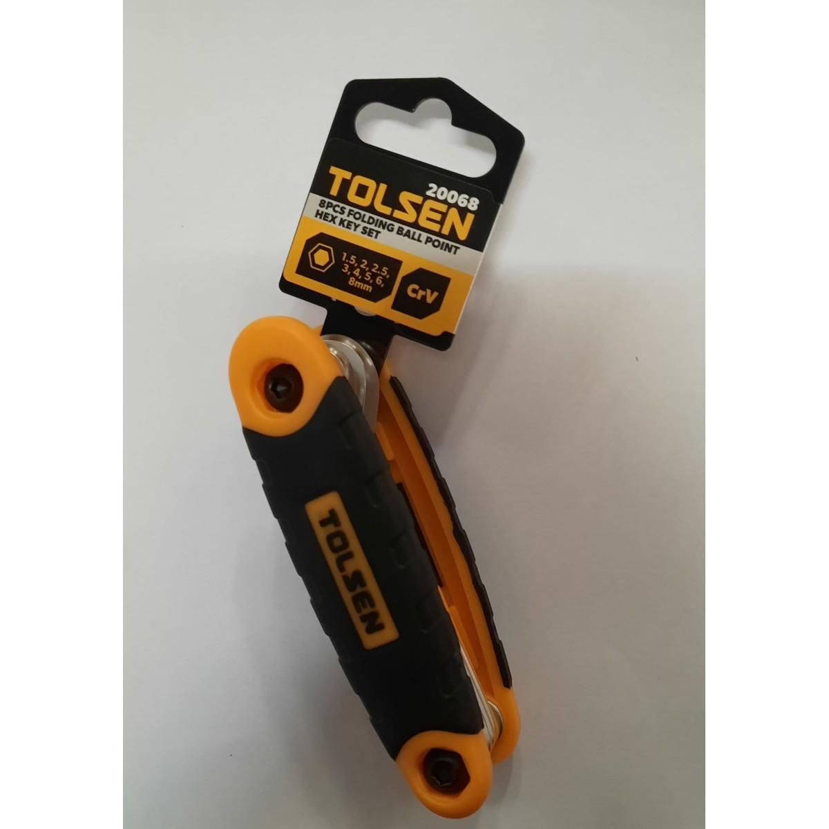 Chiavini esagonali sfera kit 8 pz